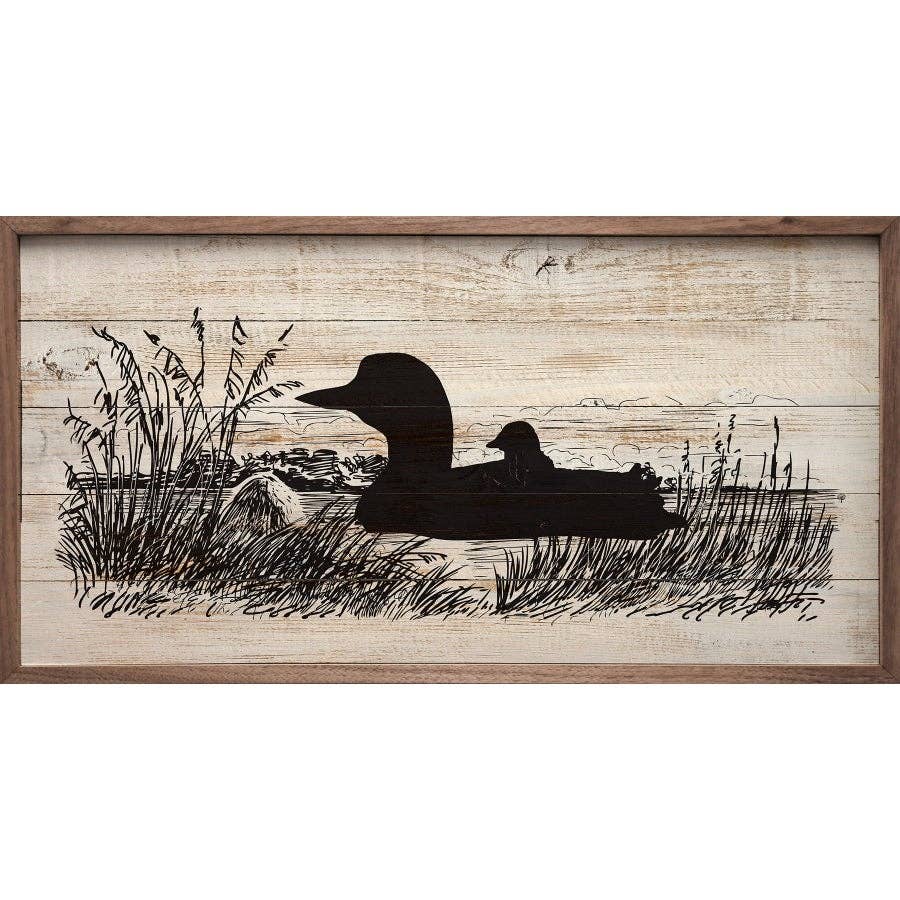 Loon & Baby Sketch Print