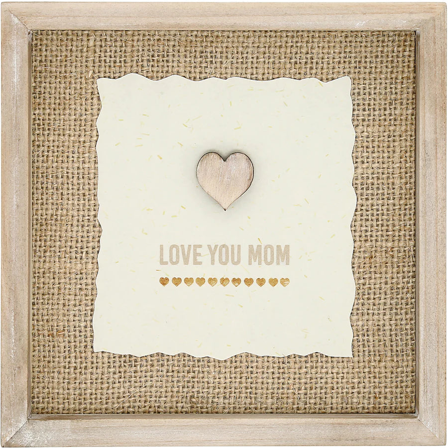 Love You Mom Plaque