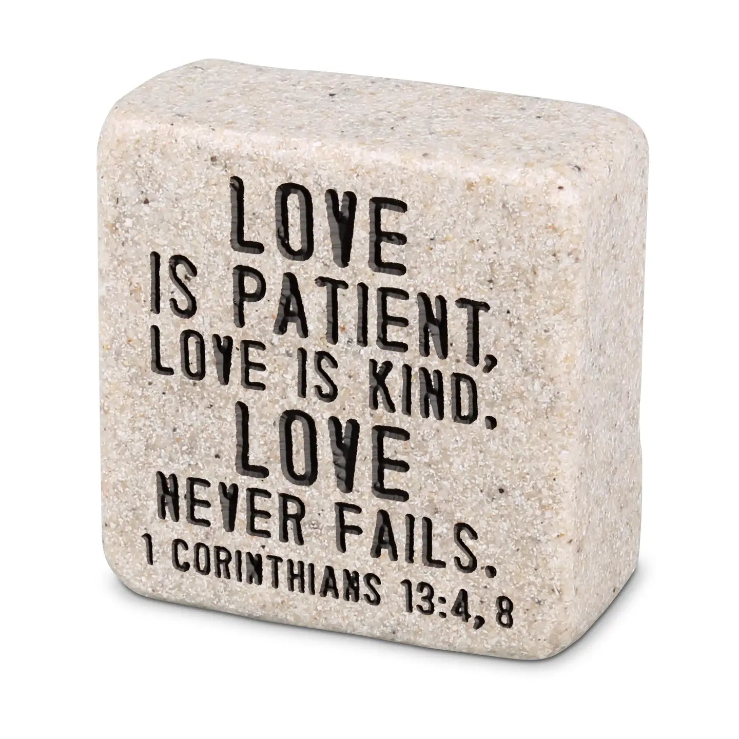 Love Is Patient Scripture Stone