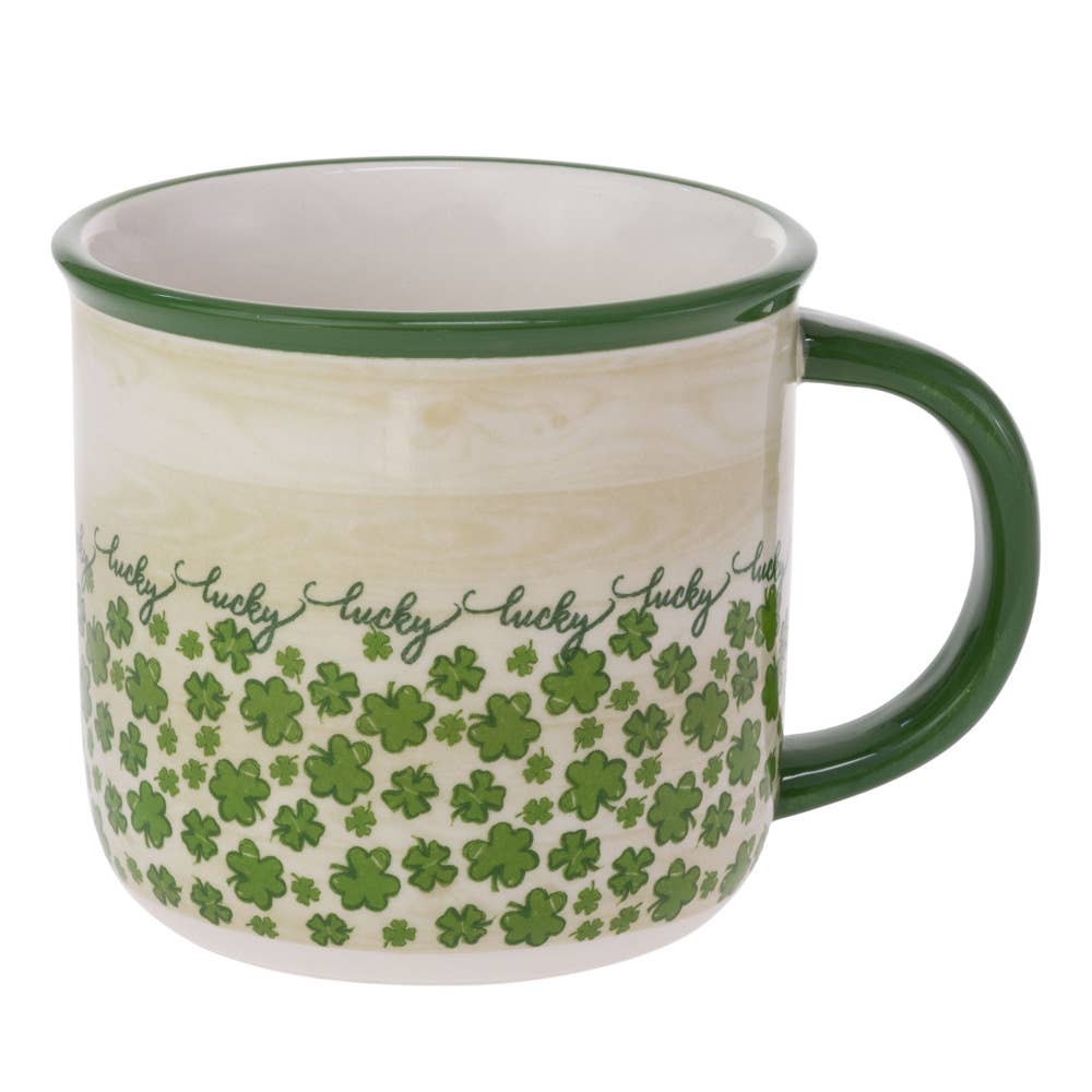 Lucky Heart Ceramic Mug 14 oz