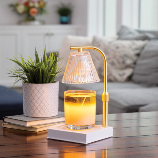 Luna Candle Warmer Lamp Gold