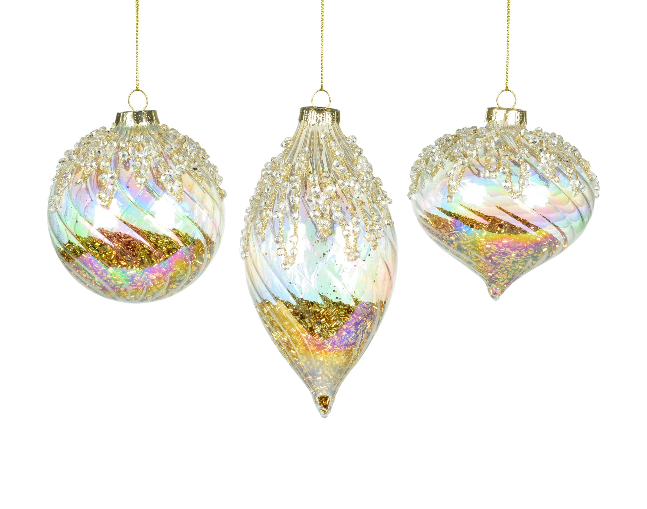 Iridescent Glass Ornament