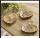 Mango Wood Heart Trinket Dish