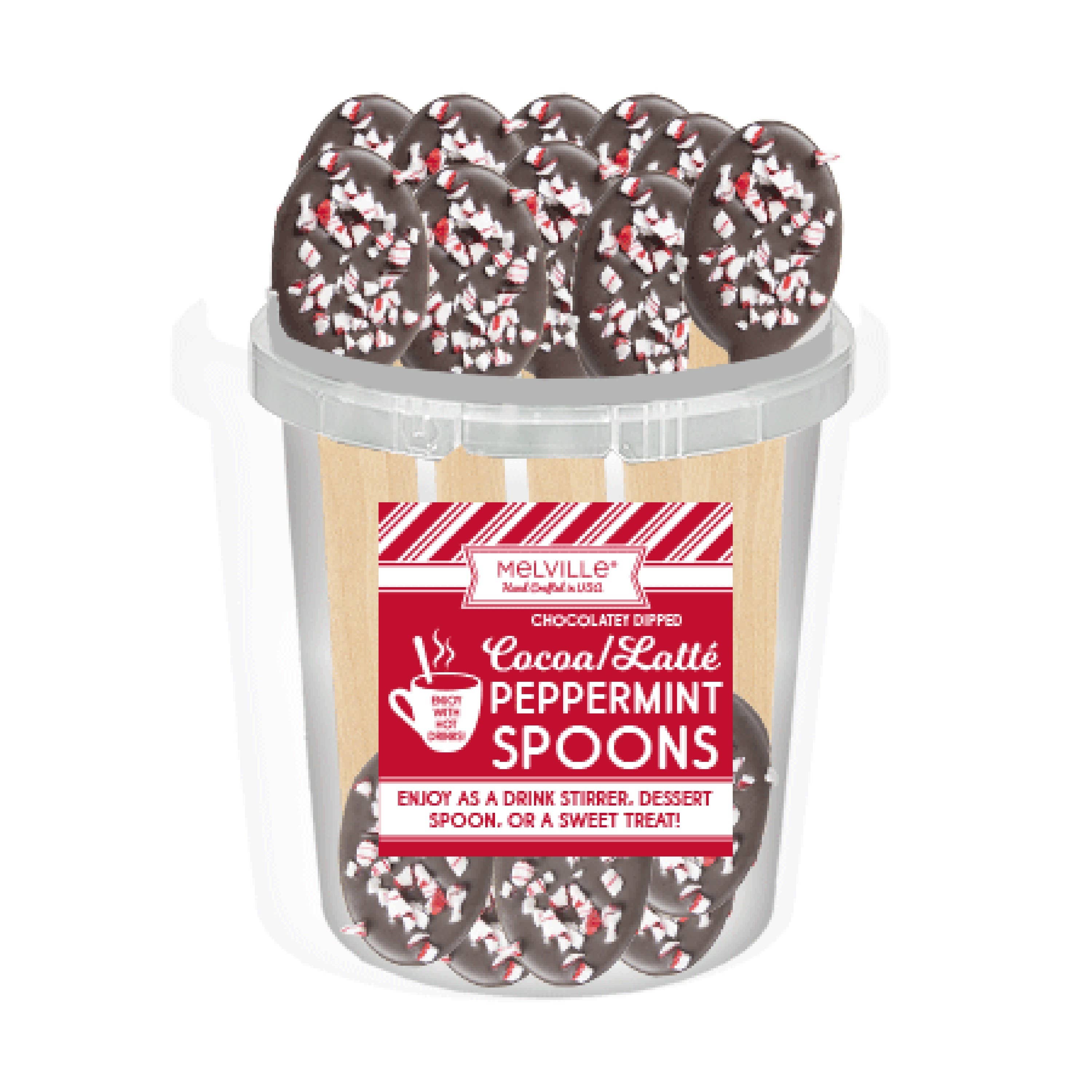 Melville Chocolate Dipped Peppermint Spoon-Single