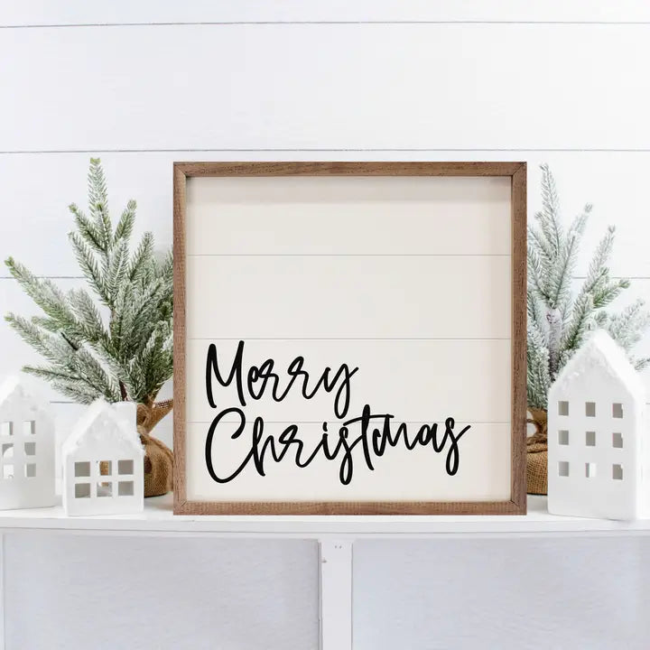 Merry Christmas Cursive SIgn