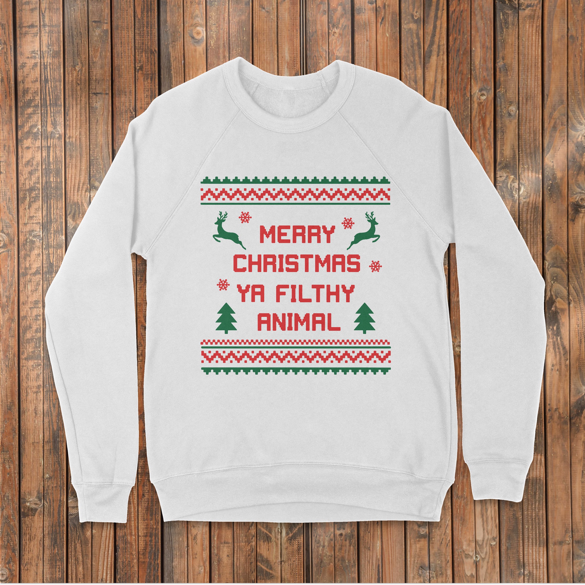Merry Christmas Filthy Animal Crewneck Sweatshirt