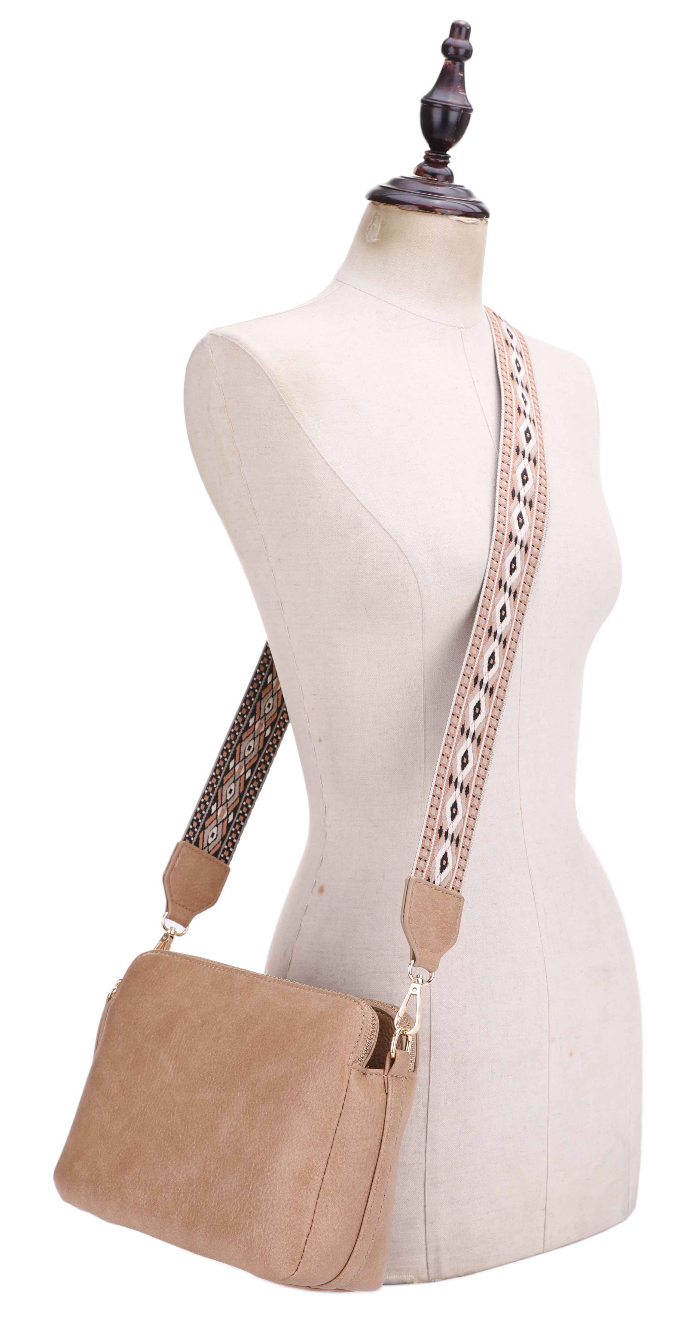 Mila 3 Compartment Crossbody Bag