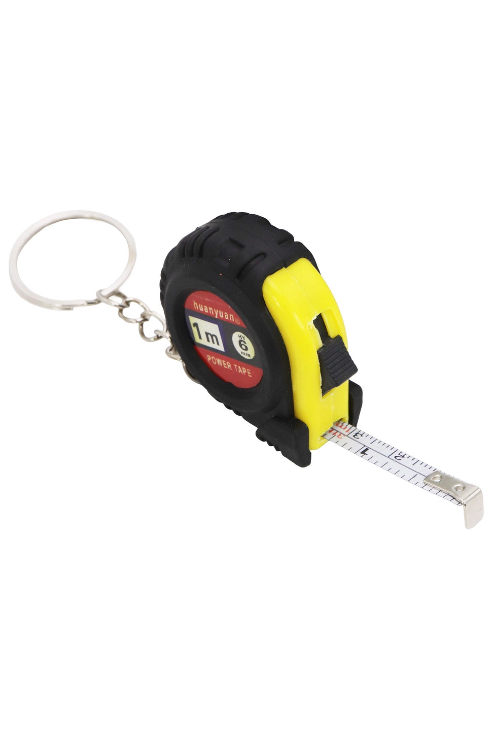 Mini Heavy-Duty Rubber Measuring Tape Key Chain