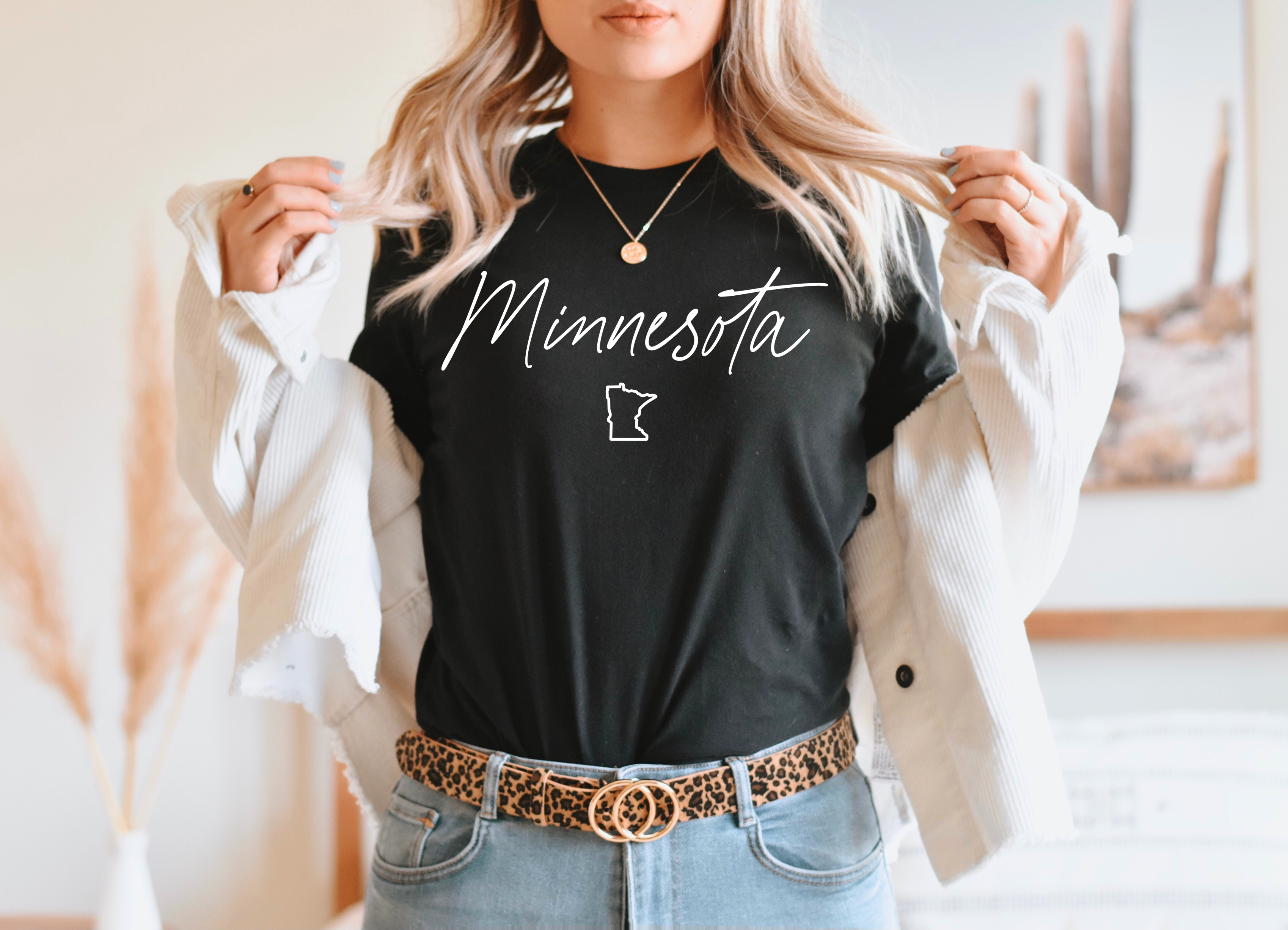 Minnesota Black Graphic Tee