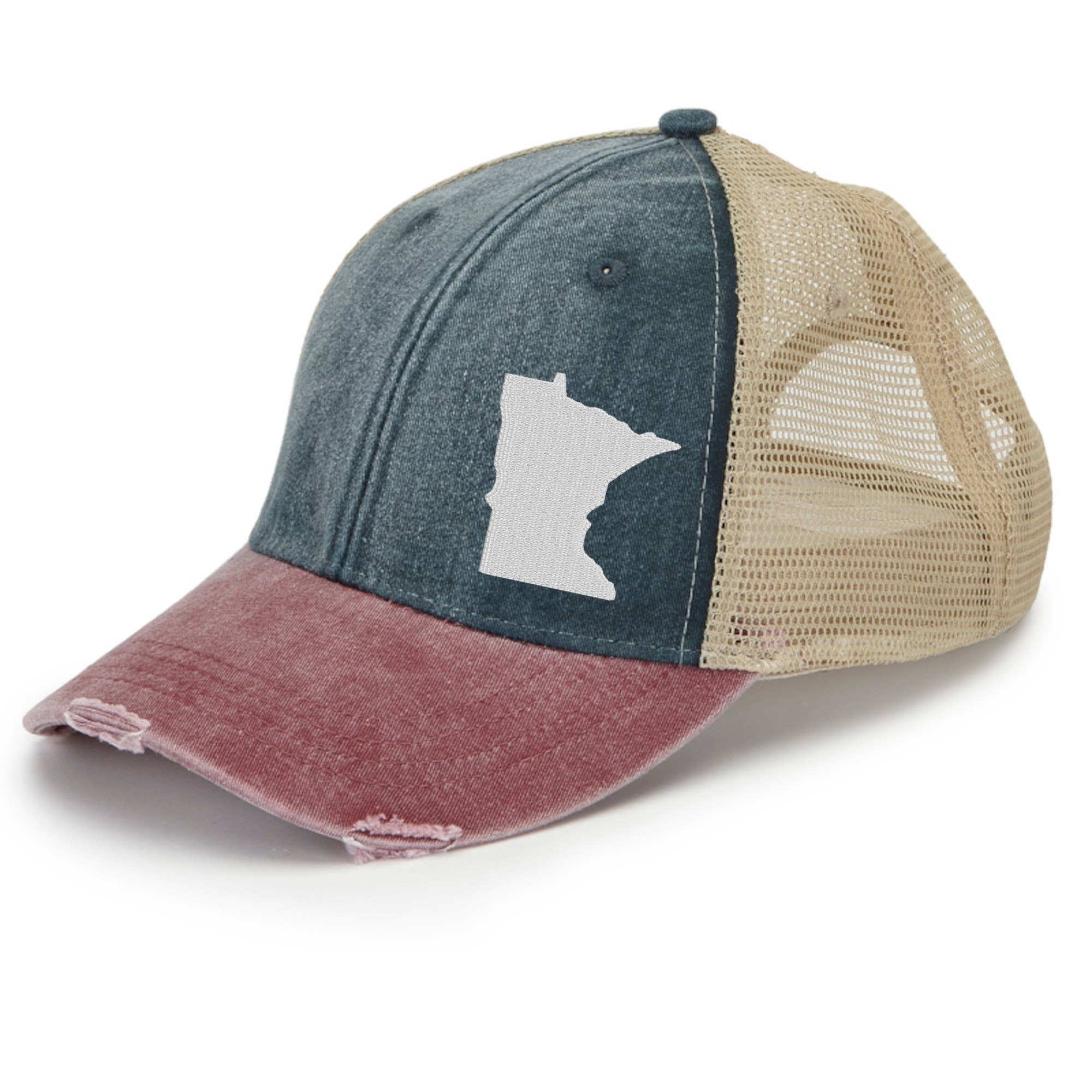 Minnesota Off Center Distressed Hat