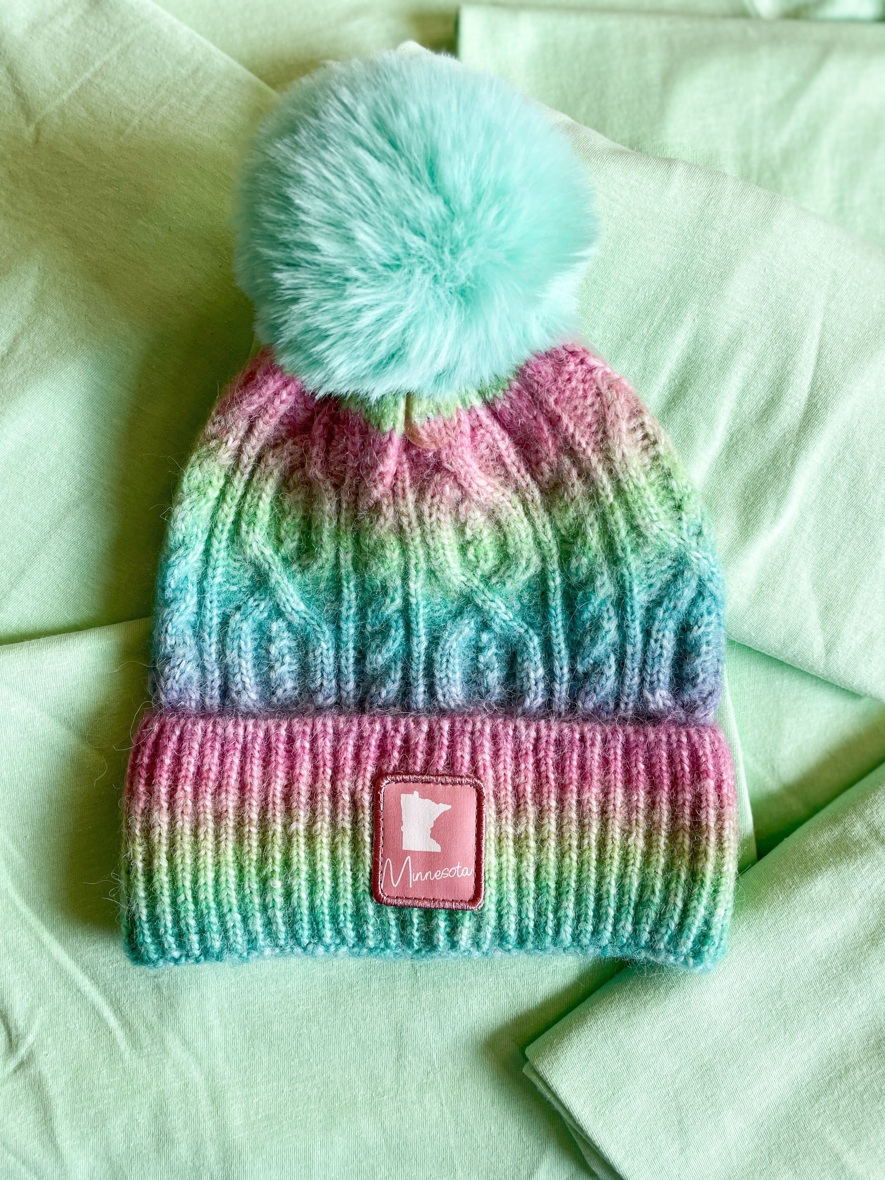 Minnesota Ombre POM Beanie