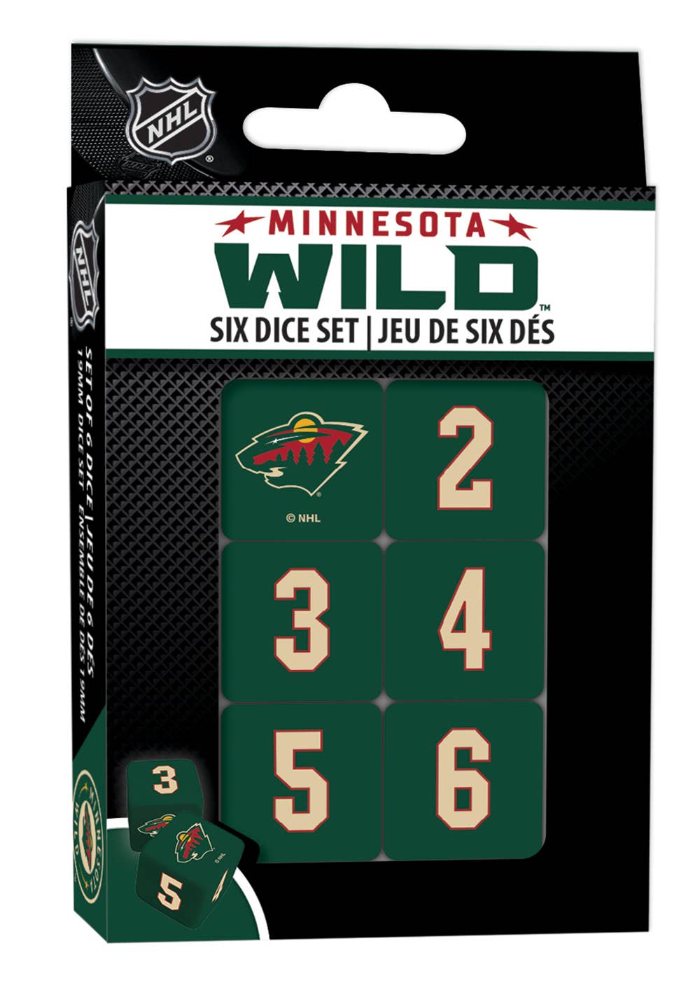 Minnesota Wild Dice Set