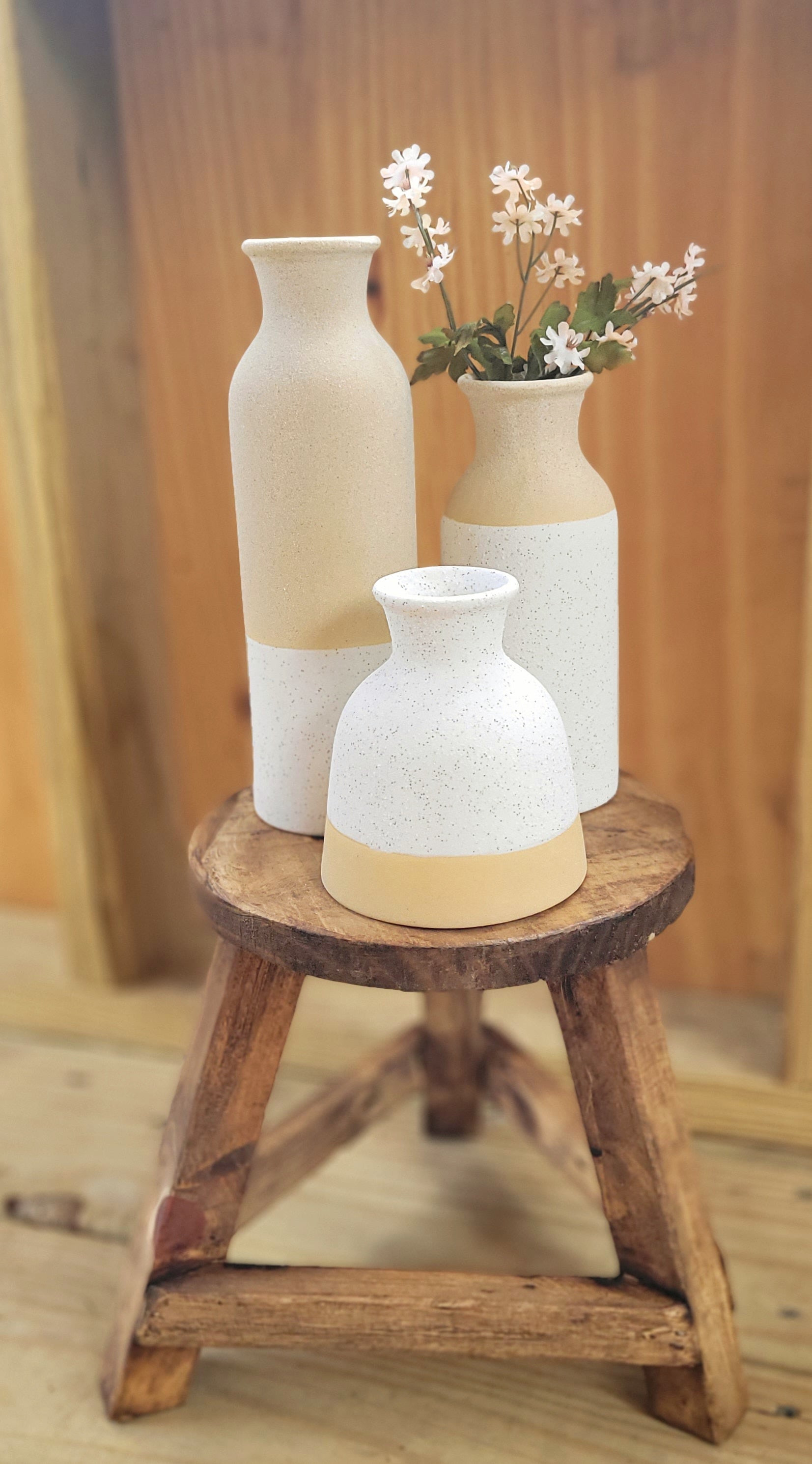 Modern Farmhouse Vases - Set Of 3
