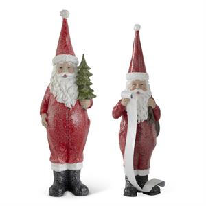 Nighttime Pajama Glittered Santa