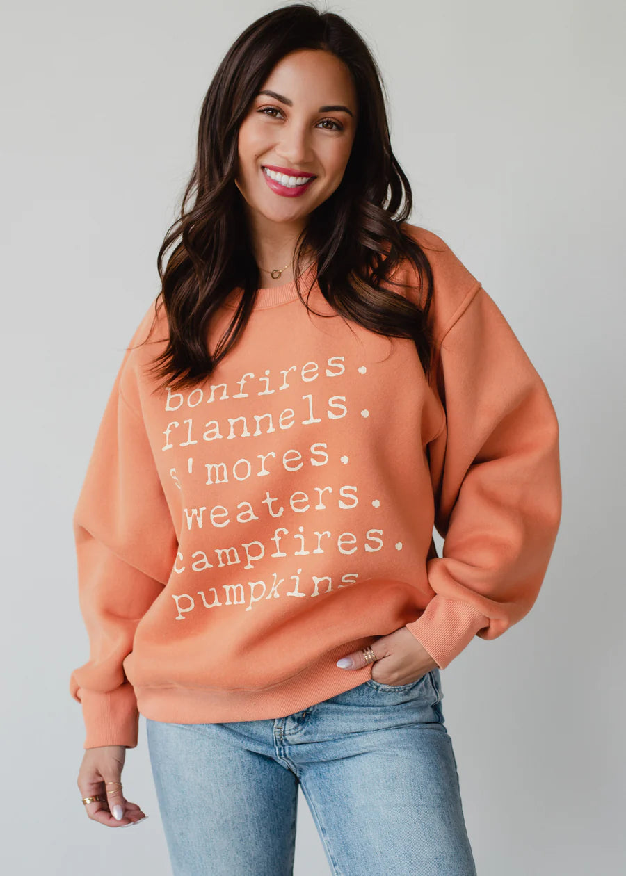 Orange Bonfires Sweatshirt