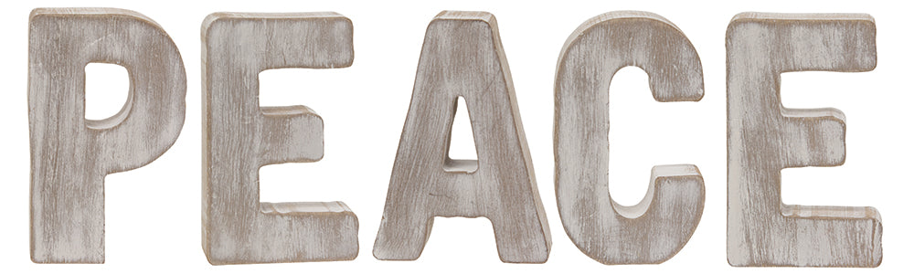 Peace Cutout Letters