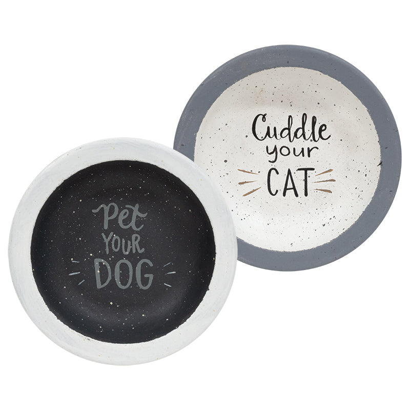 Pet Your Dog / Cuddle Your Cat Decorative Bowls