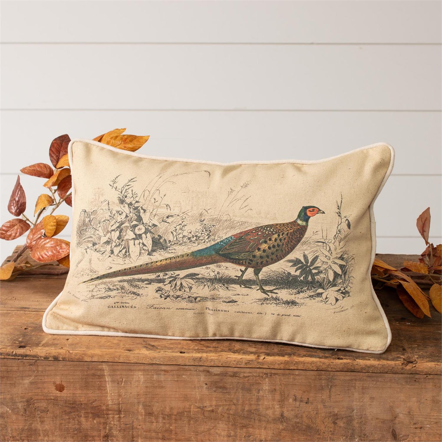 Pheasant Lumbar Pillow