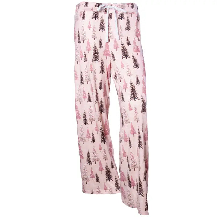 Pink Winter Wonderland Pajama Lounge Pants