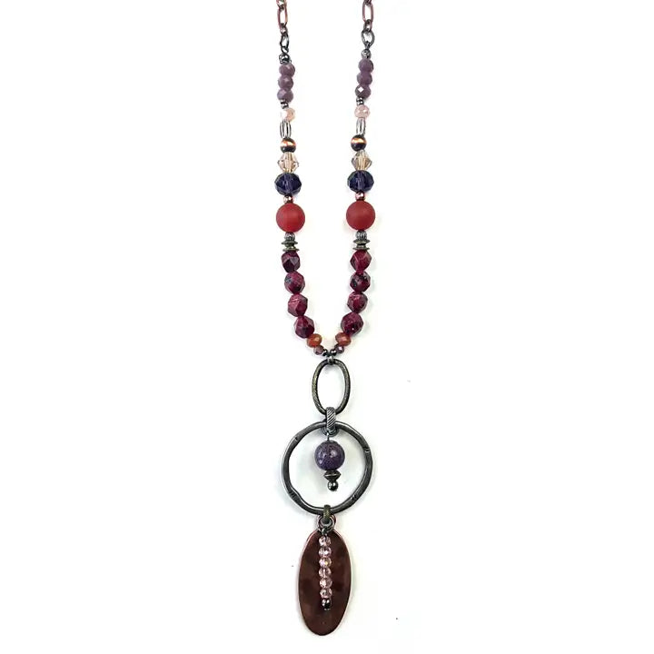 Pretty & Pink Drop Pendant Necklace