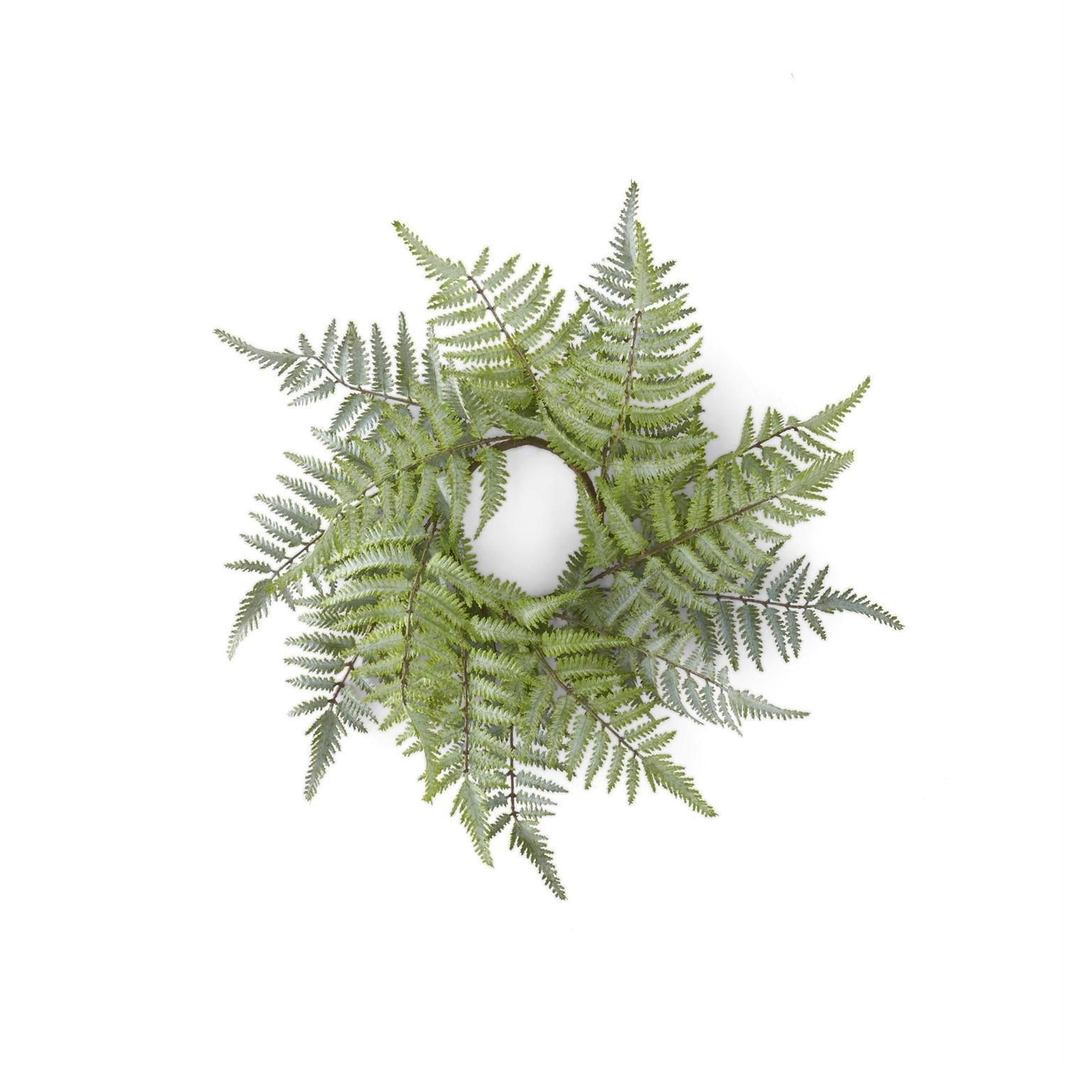 Real Touch Ostrich Fern Candle Ring