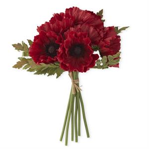 Red Red Real Touch Poppy Stem