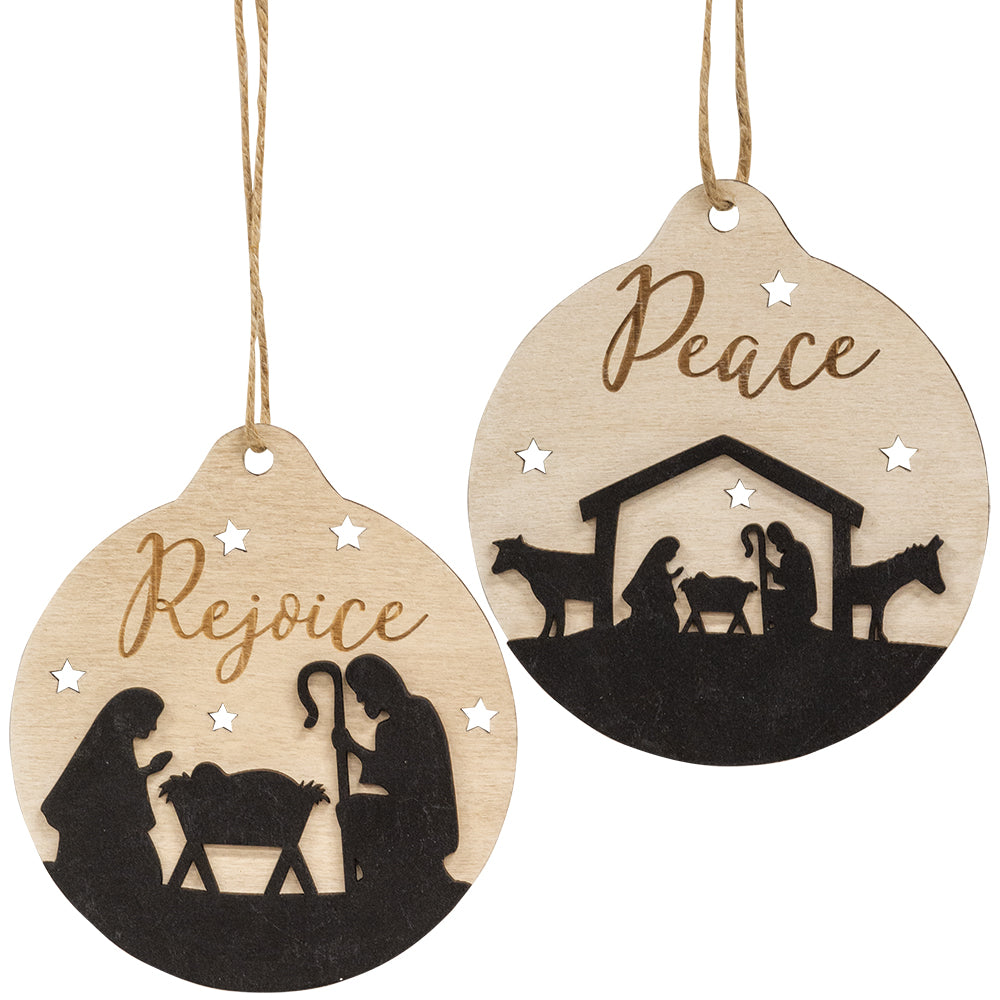 Rejoice Silhouette Bulb Ornament