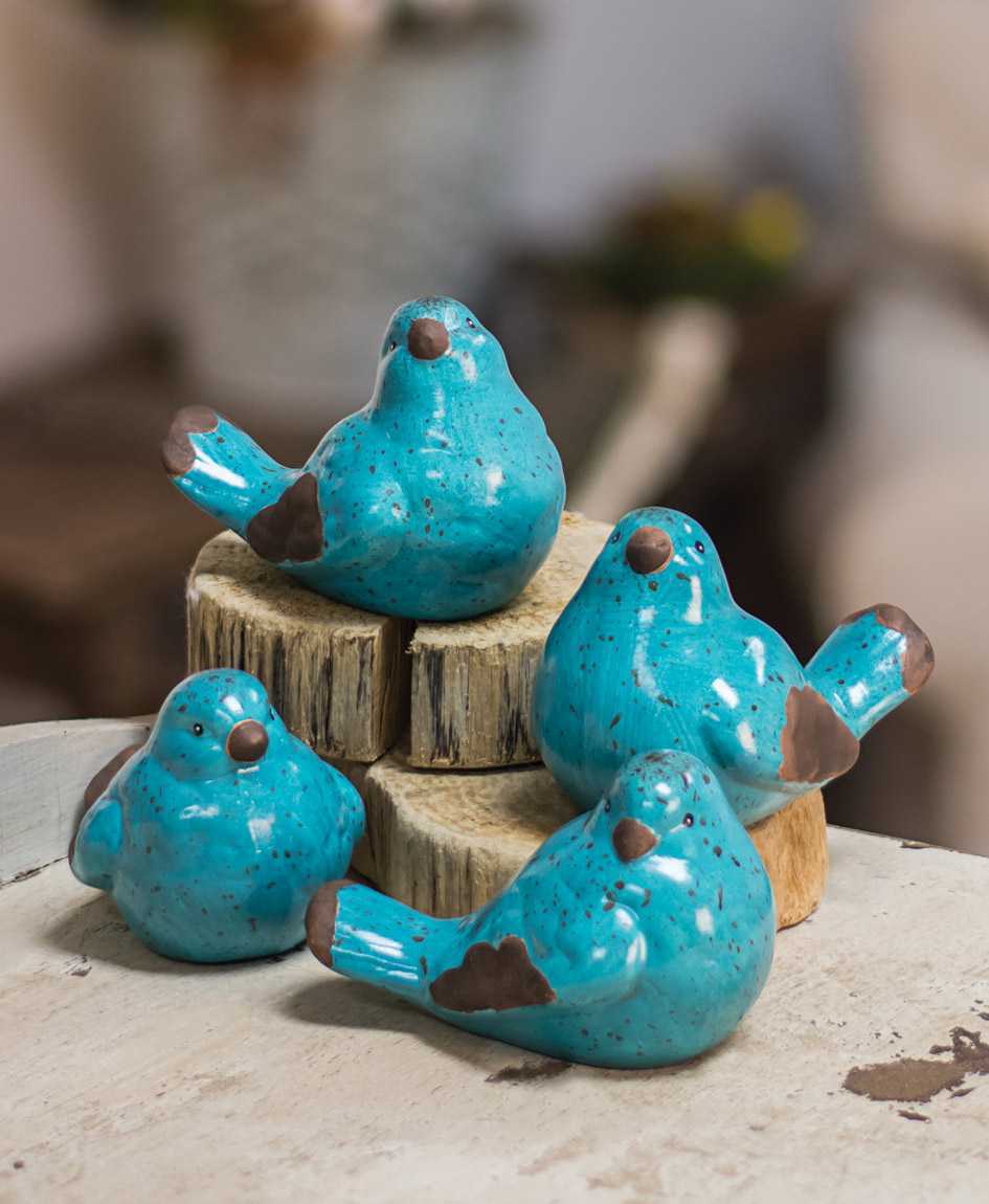 Blue Farmhouse Birds