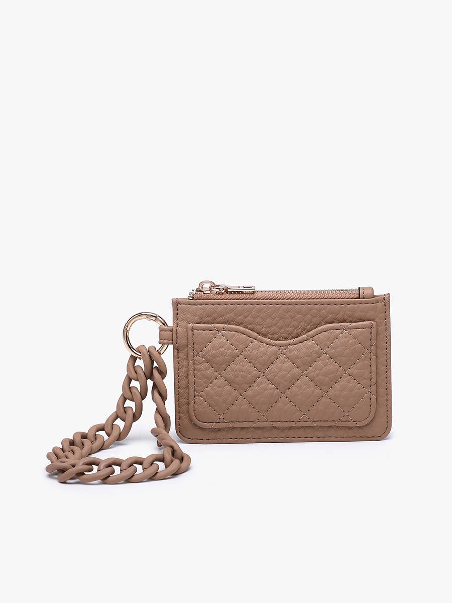 Jen & Co.  Rhodes RFID Quilted Wallet w/ Chain Wristlet