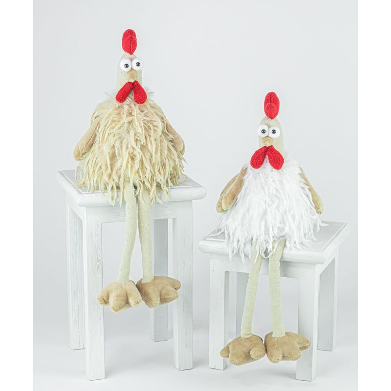 Ruffle Feather Dangle Legs Chicken