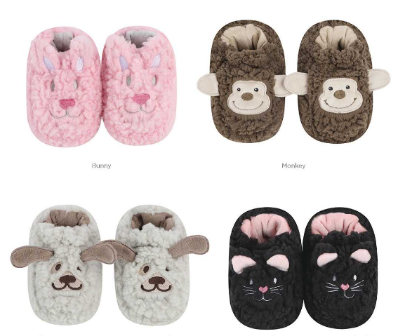 Snoozies Baby Sherpa Animal Booties