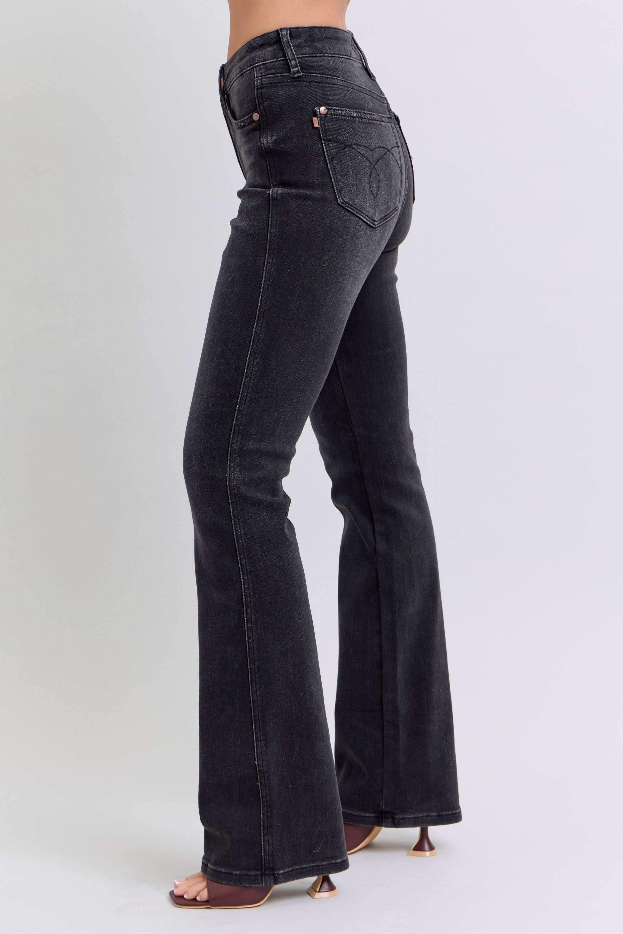 Shelly Black Tummy Control Judy Blue Jeans