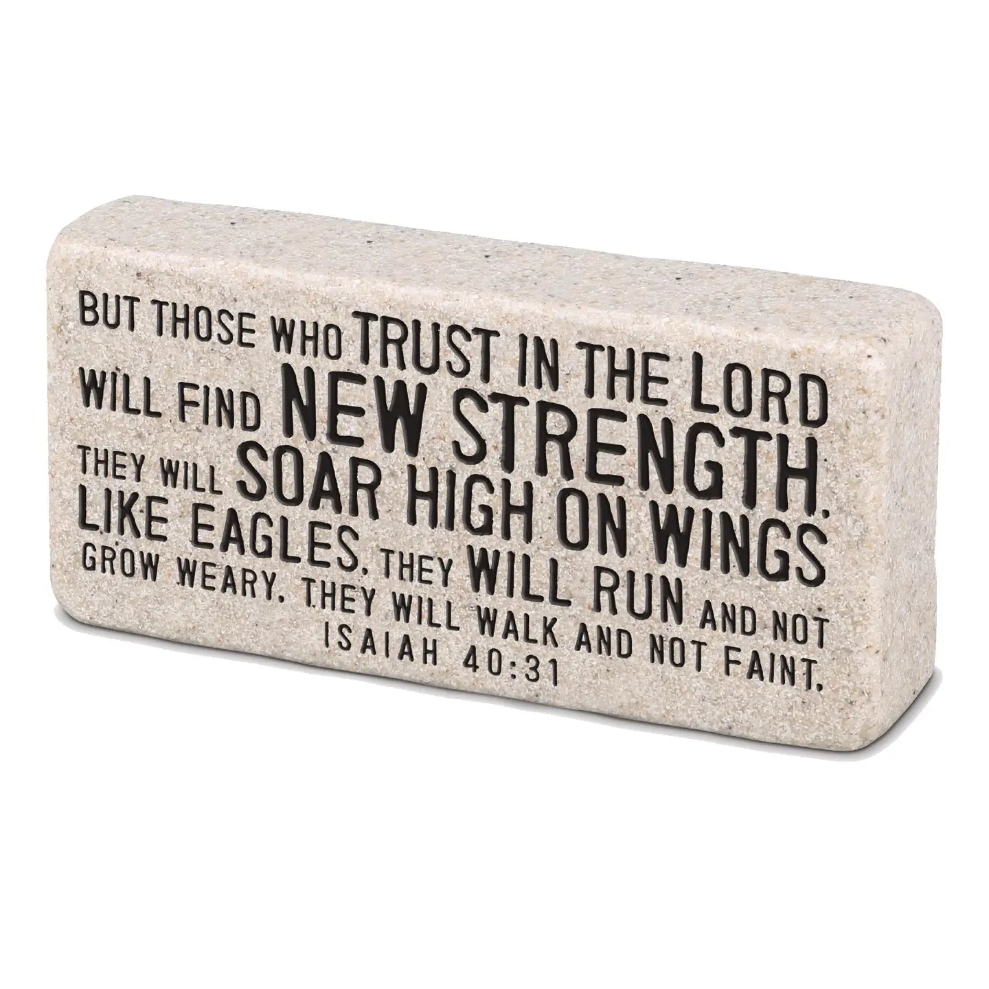Strength Scripture Block Isaiah 40:31