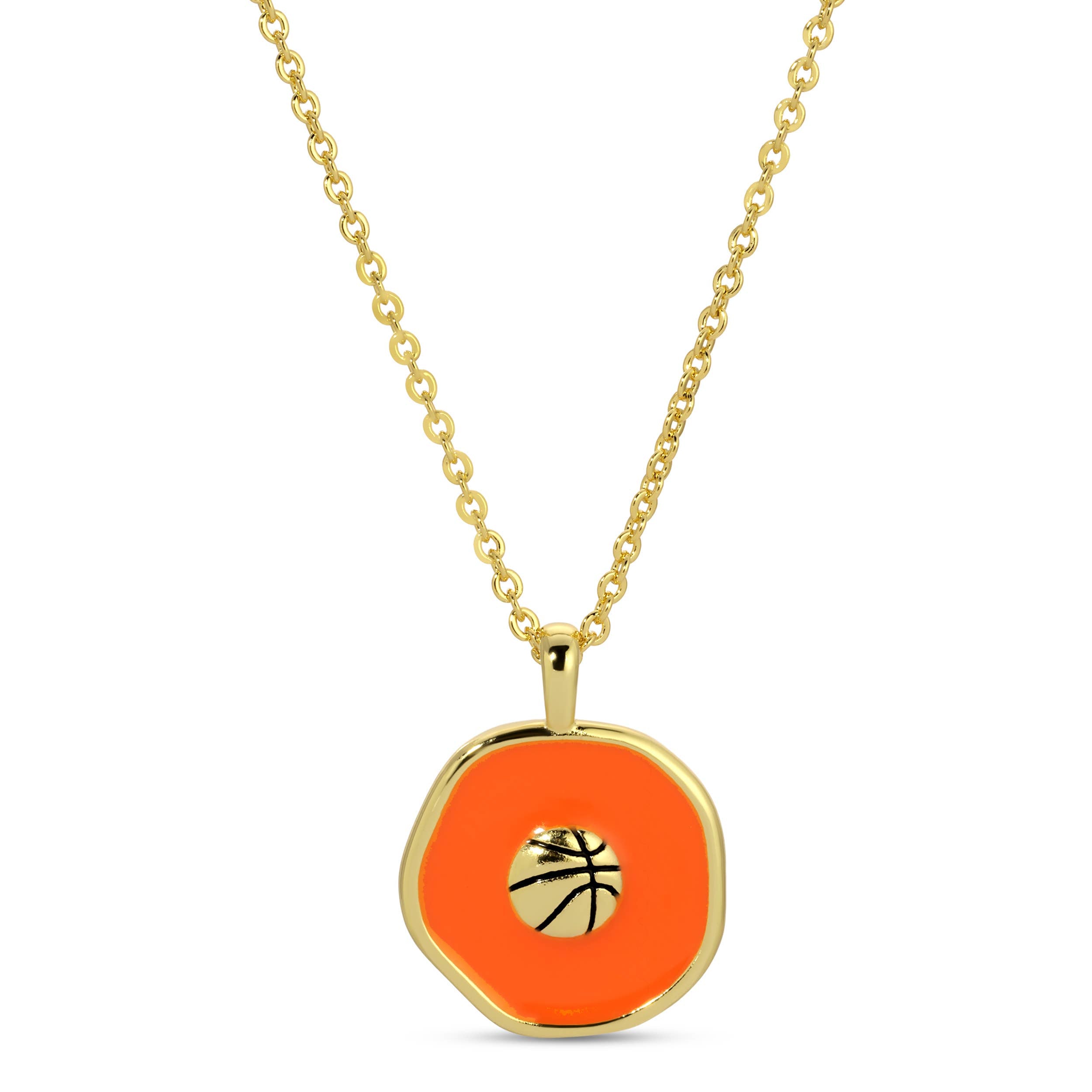 Swish! Basketball Pendant Necklace