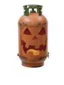 Tank Jack O'Lantern Candleholder Large
