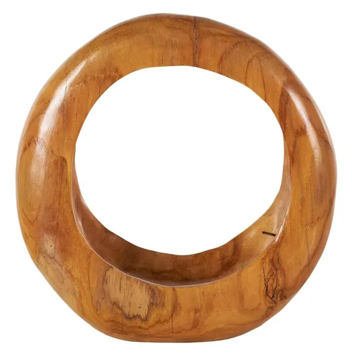 Teak Sculpture Circle Large