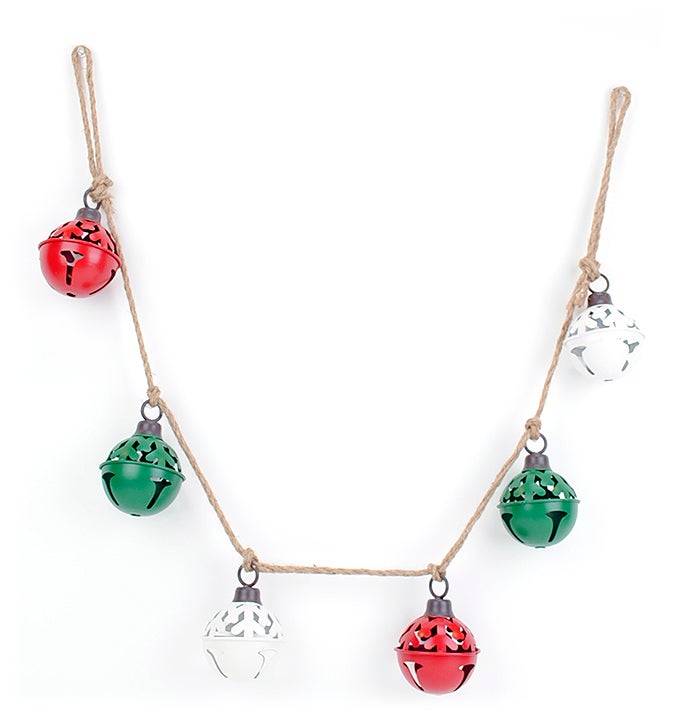 Tree Cutout Jingle Bell Garland