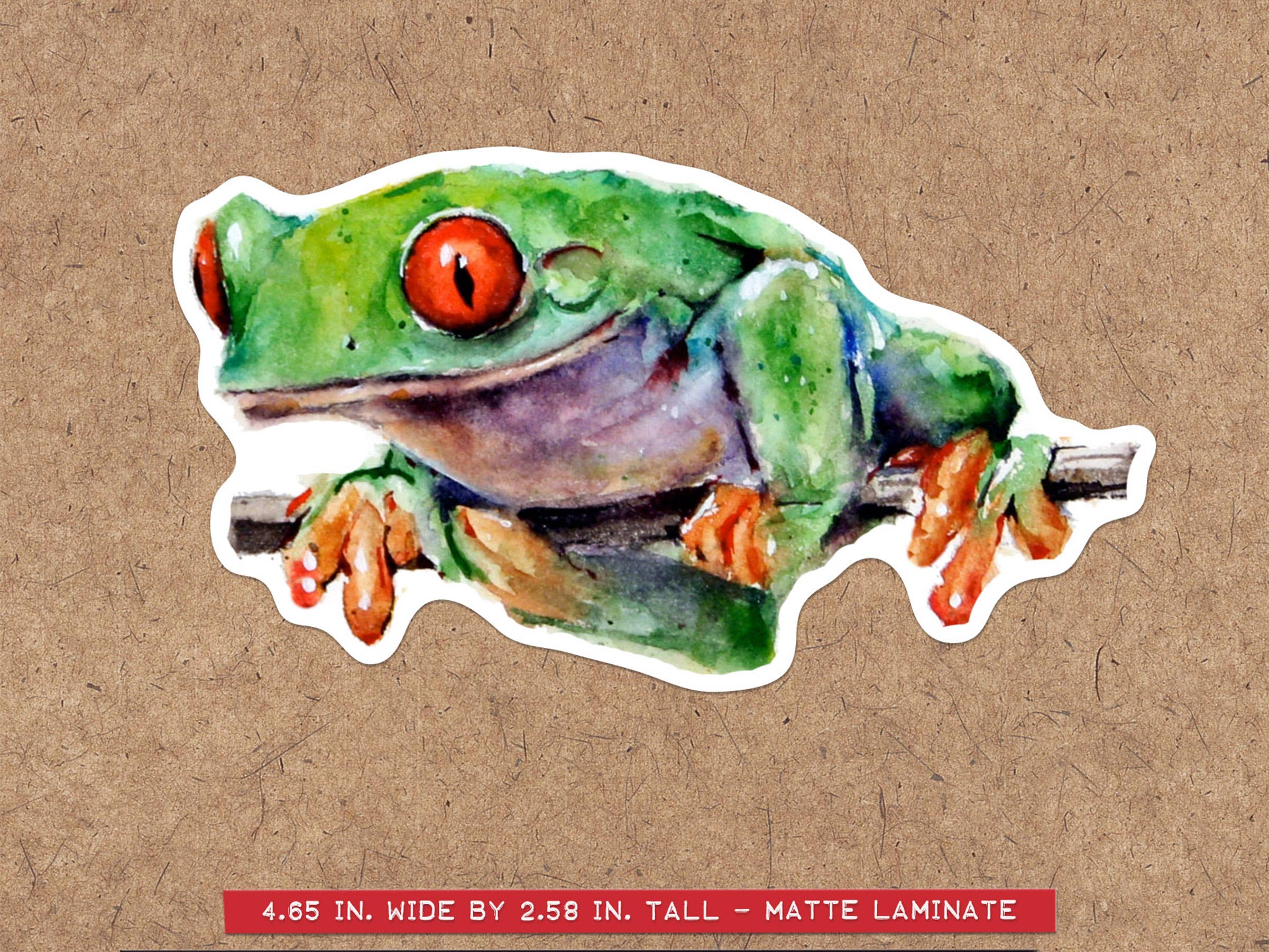 Tree Frog Watercolor Sticker