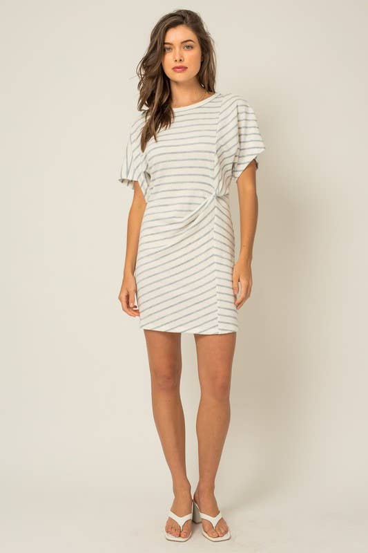 Twist Stripe Dress