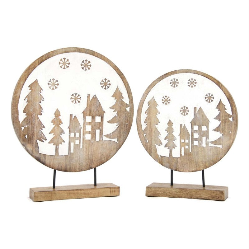 Round Winter Scene Stands