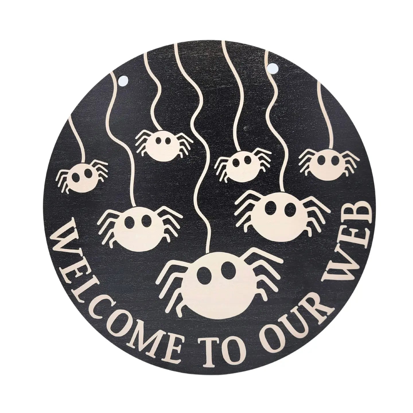 Welcome To Our Web Halloween Sign