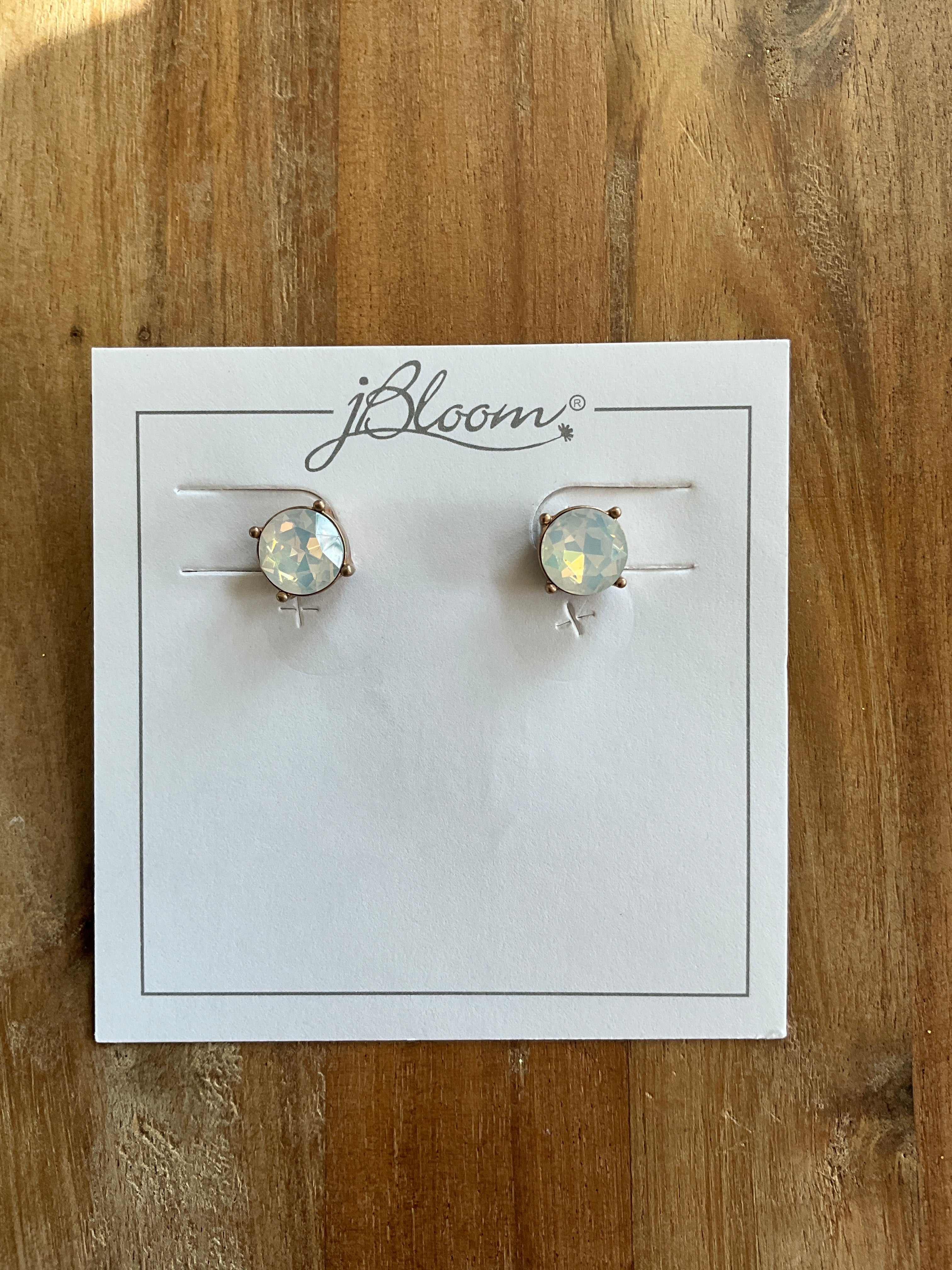 WHITE OPAL EARRINGS