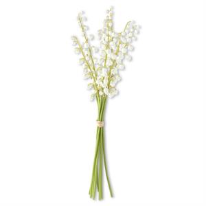 White Real Touch Lily of The Valley Bundle