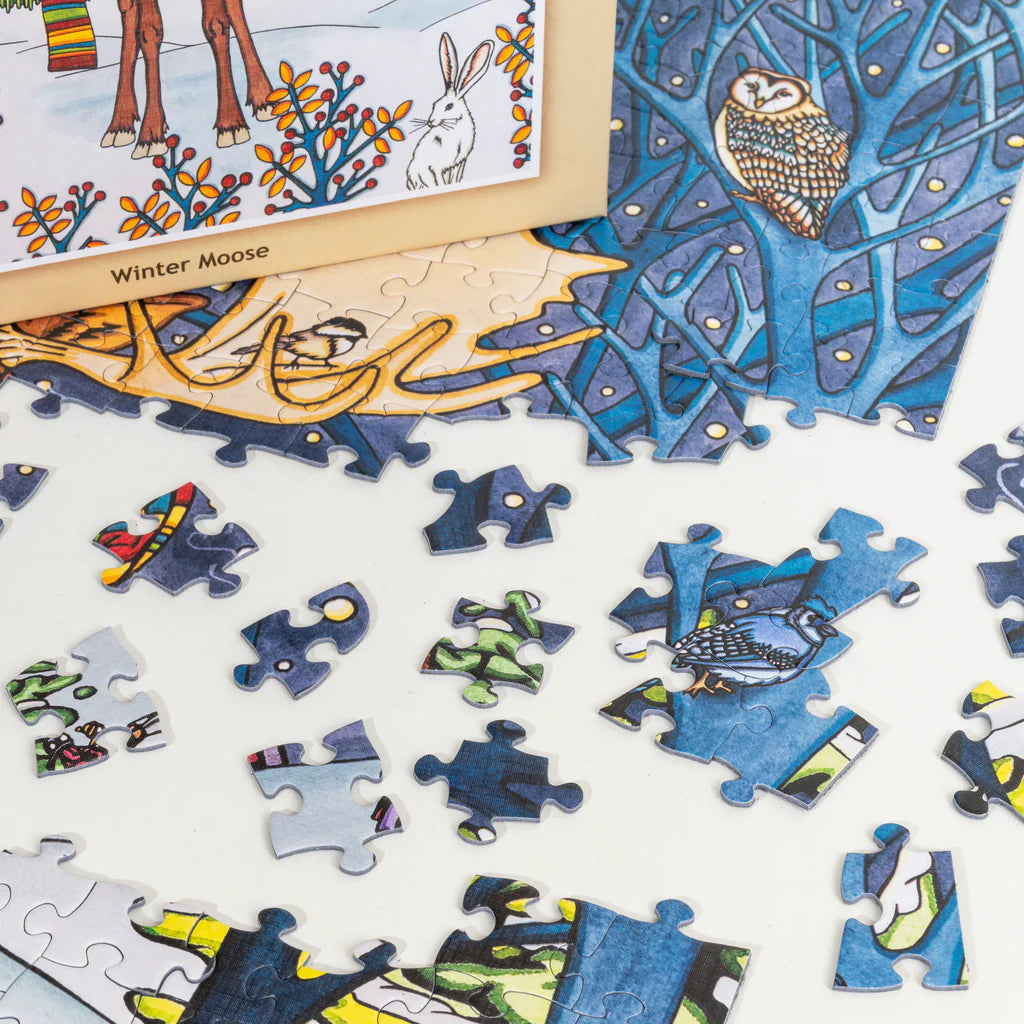 Winter Moose Puzzle
