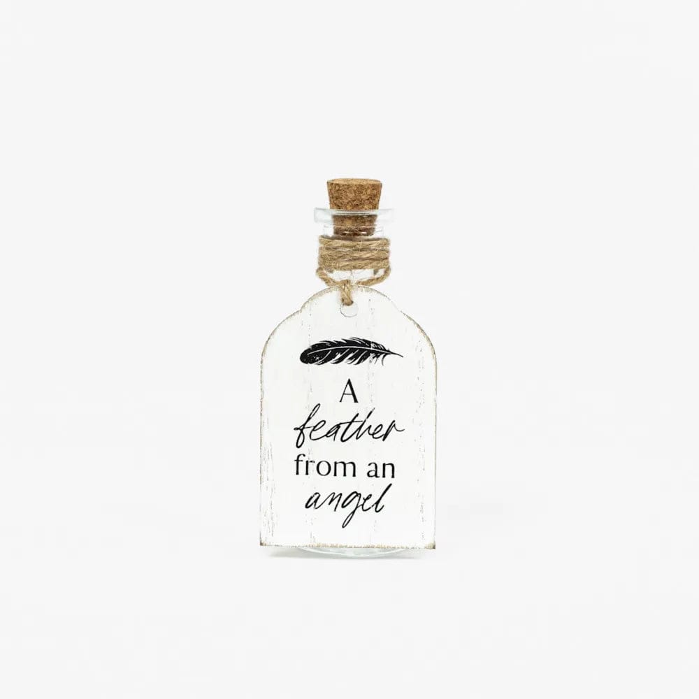 A Feather From An Angel Glass Bottle