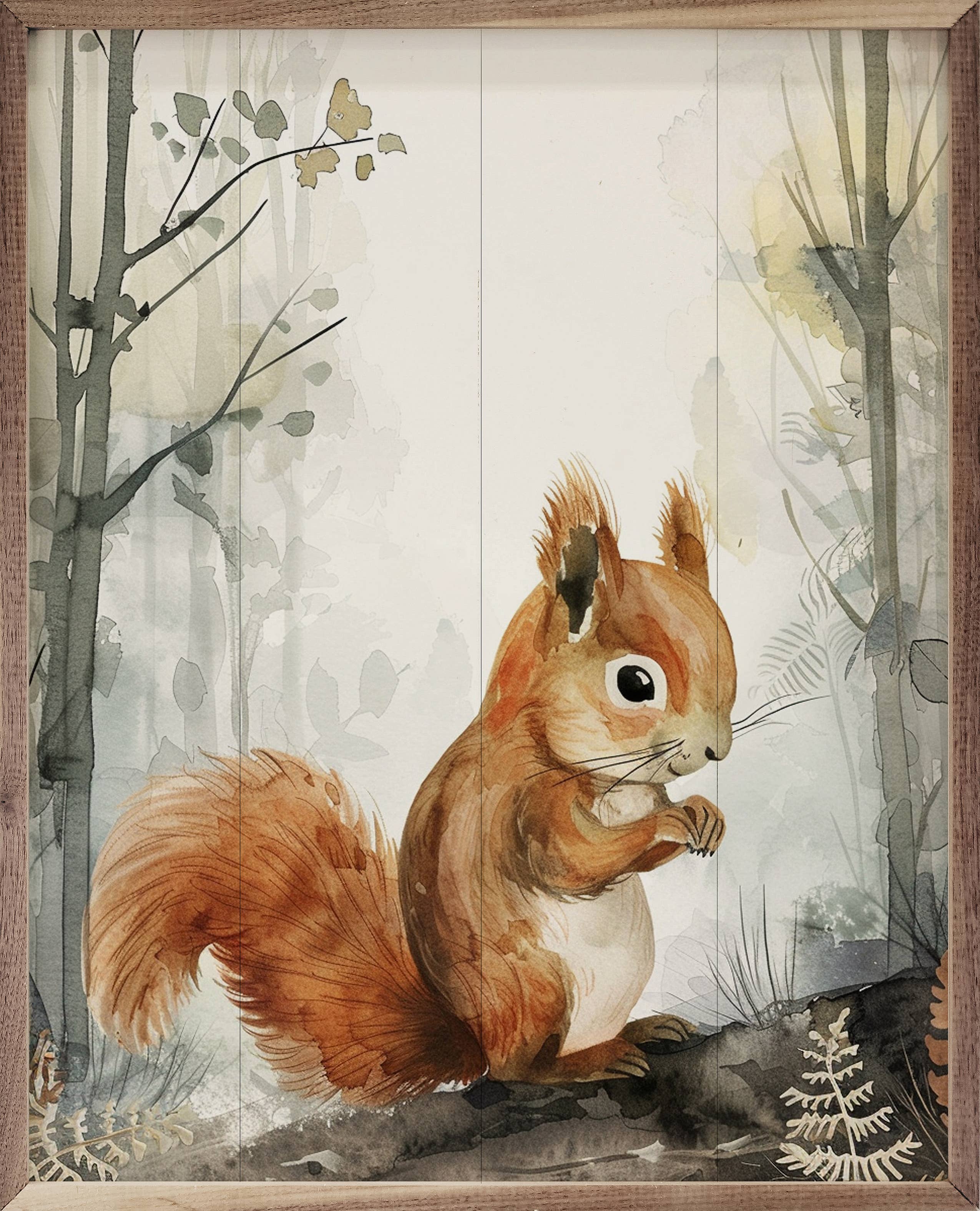 Woodland Animal Squirrel Framed Print