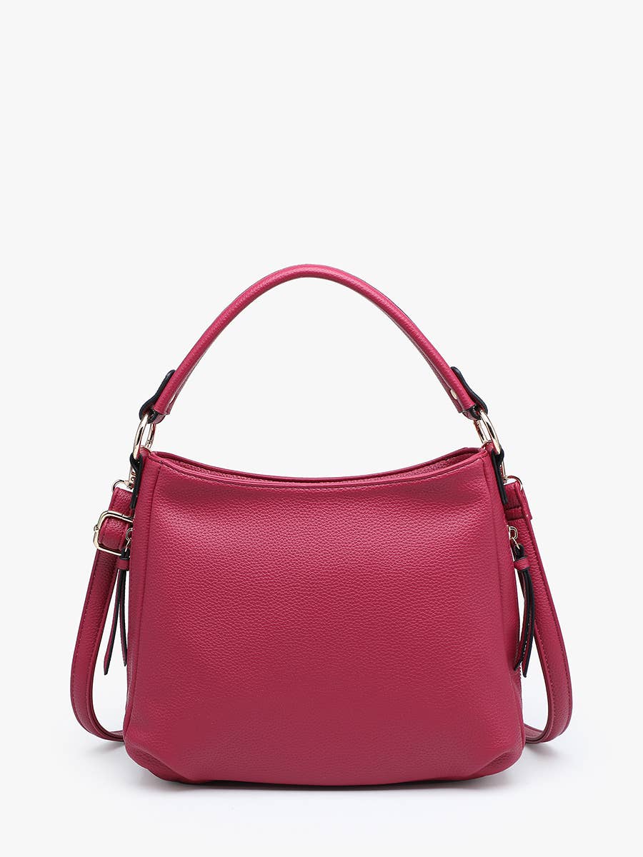 Amari Structured Satchel w/ Dual Side Pockets