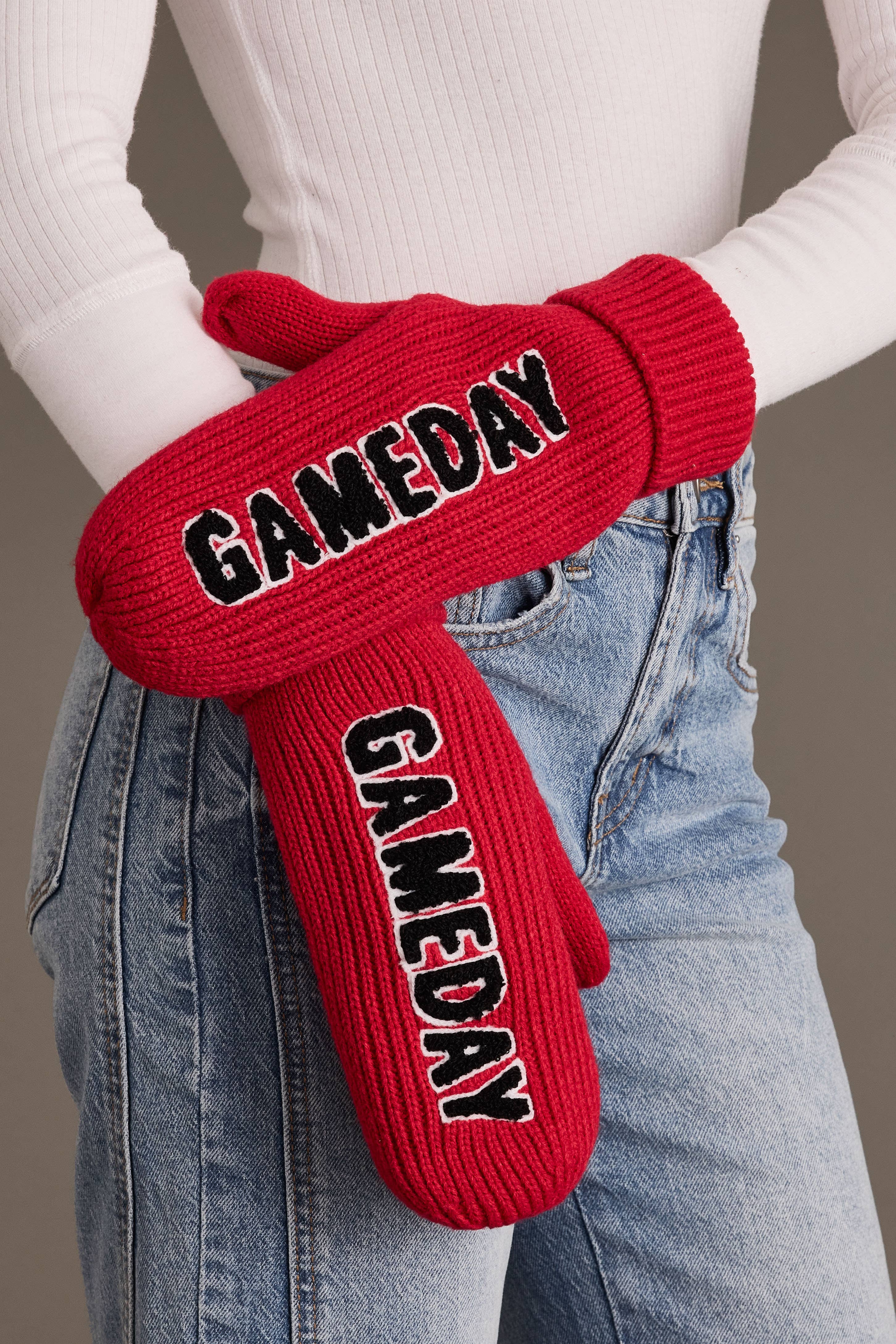 Red & Black Game Day Mittens