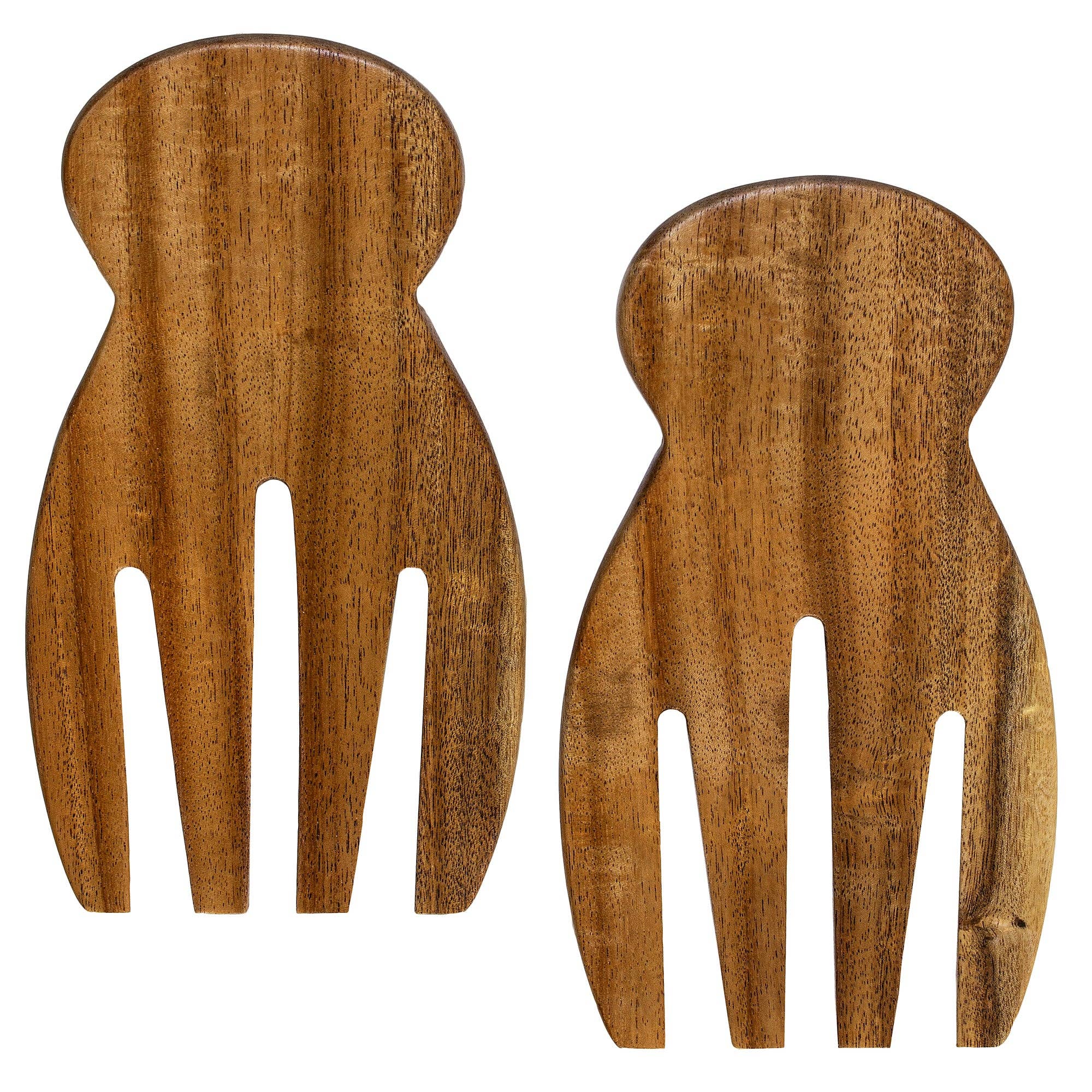 TB Home® Acacia Wood Salad Hands, Salad Serving Utensil Set
