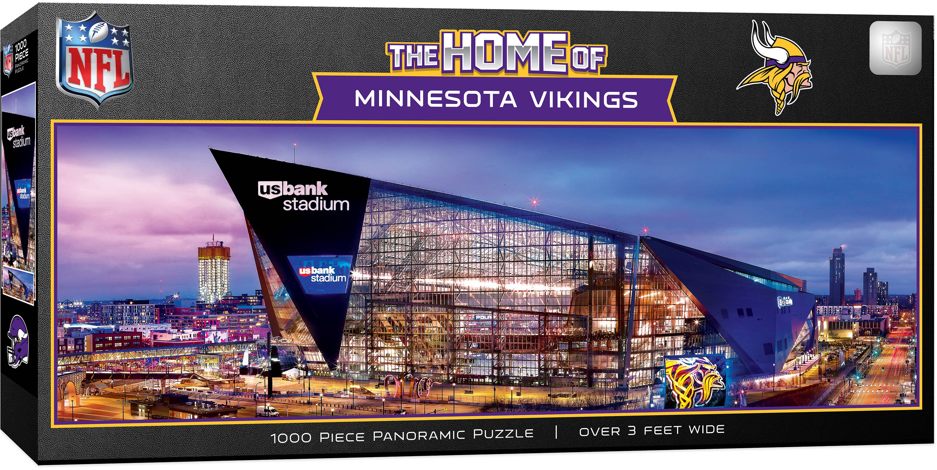 Minnesota Vikings - Stadium View 1000 Piece Panoramic Puzzle